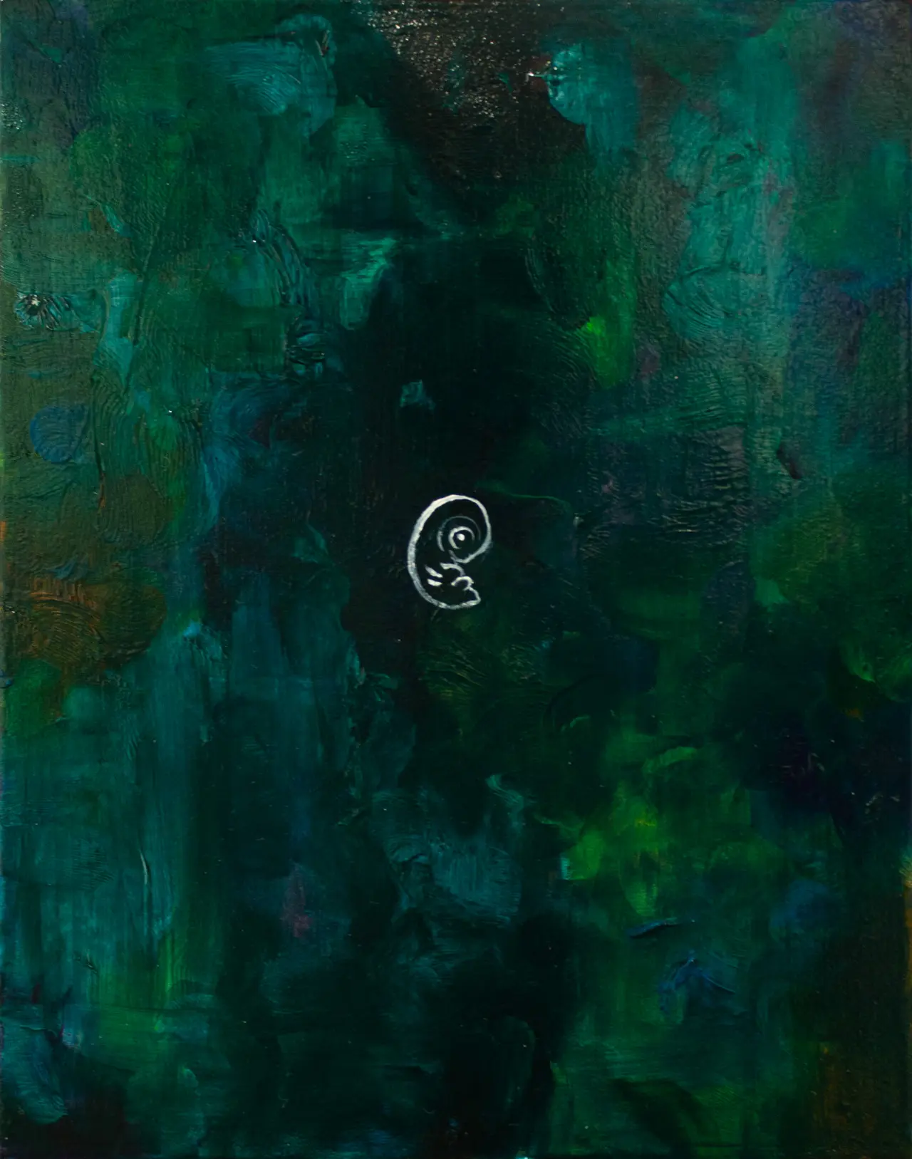 Clay, no bus II, an oil painting by Hirata Yodom