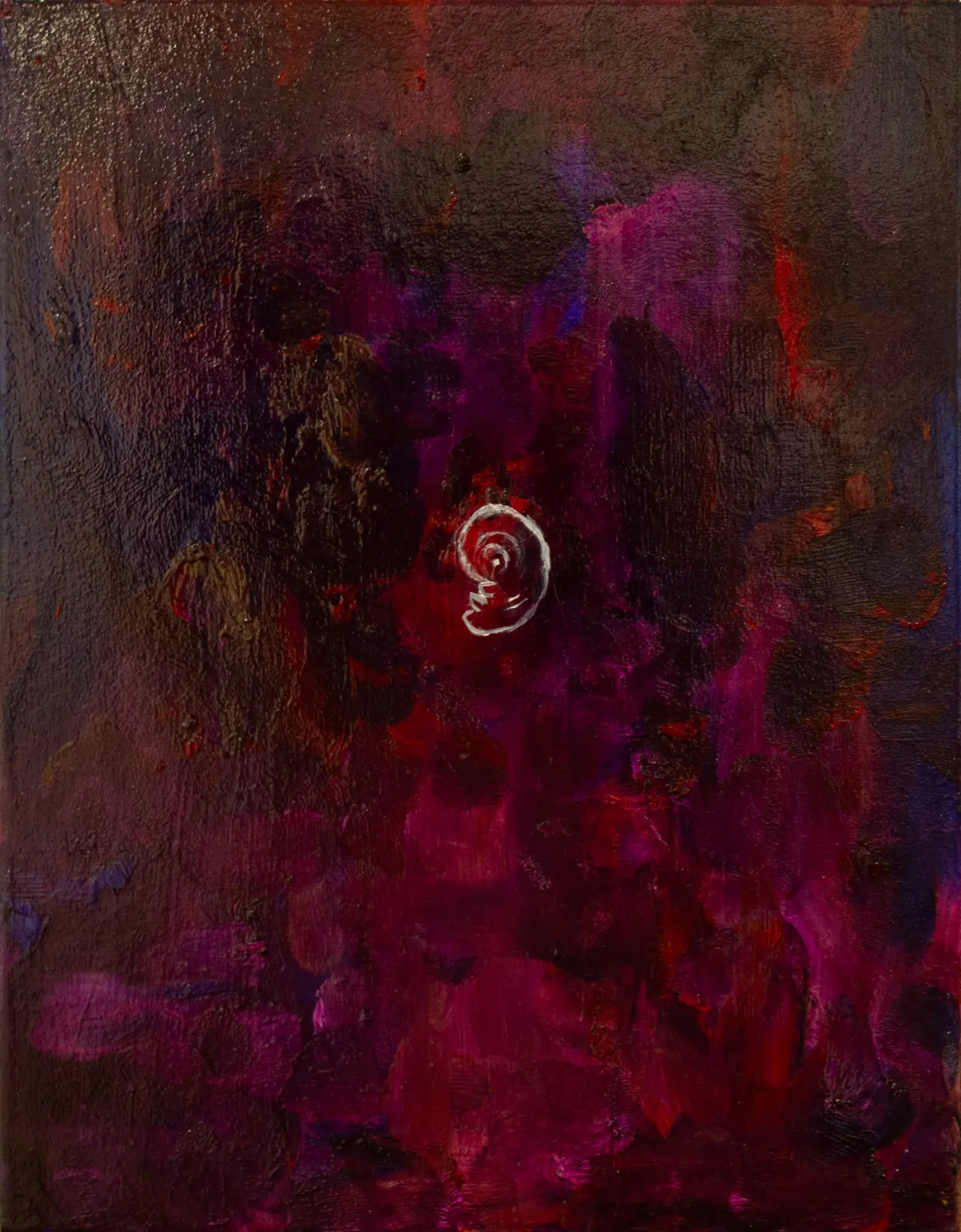 Clay, no bus III, an oil painting by Hirata Yodom