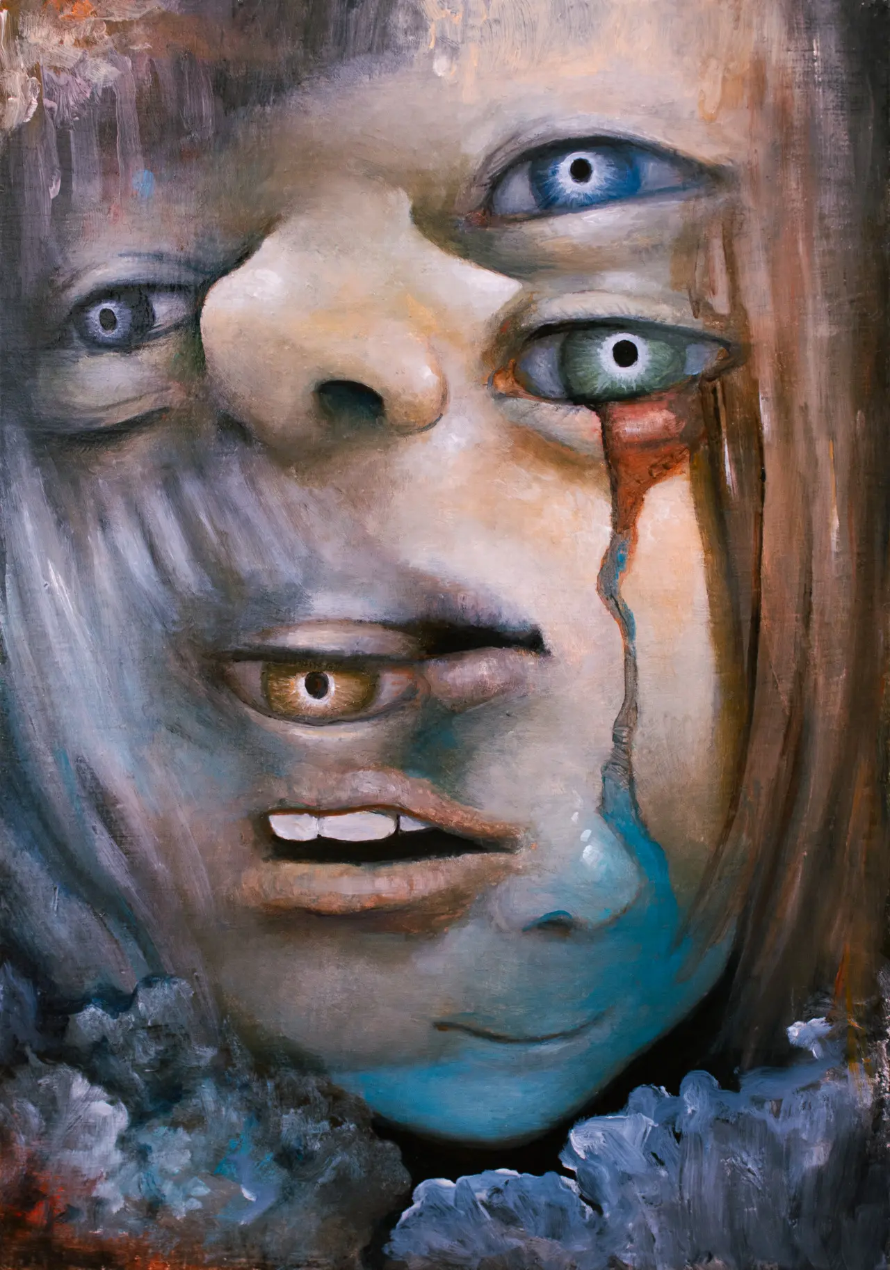Wool Rule No Iota, an oil painting by Hirata Yodom